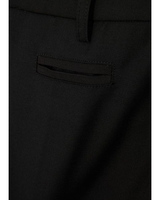Christopher Esber Black Racquet Wool-blend Trousers