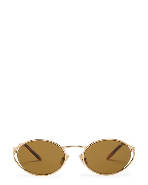 Miu Miu Multicolor Oval-Frame Sunglasses