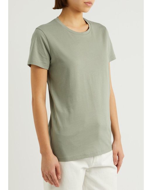Moncler Green Logo Cotton T-Shirt
