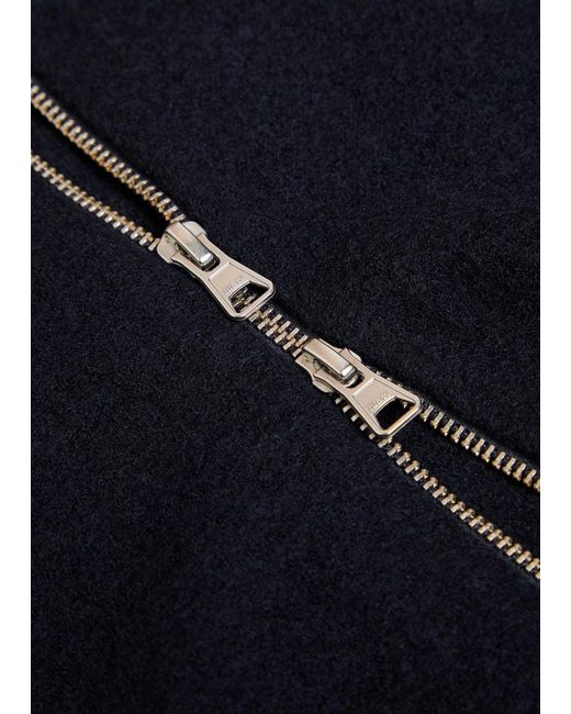 NN07 Blue Jonas Knit Wool Jacket for men