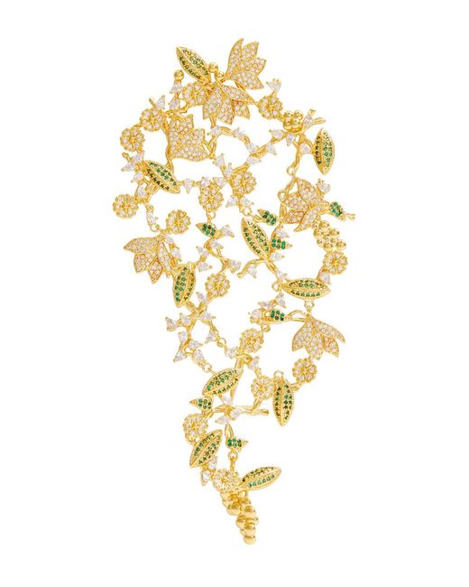 Zimmermann Metallic Gold-plated Bloom Drop Earrings