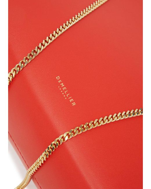 DeMellier London Red Cannes Leather Clutch
