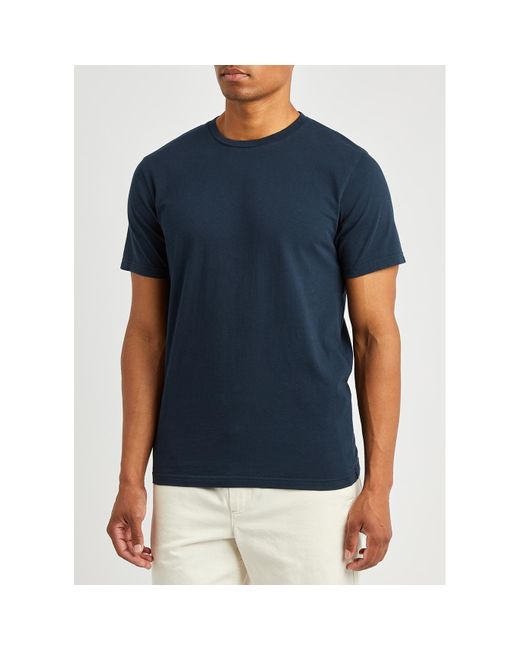 COLORFUL STANDARD Blue Cotton T-Shirt for men