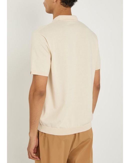 Now You Live Natural Pickwell Fine-Knit Cotton Polo Shirt for men
