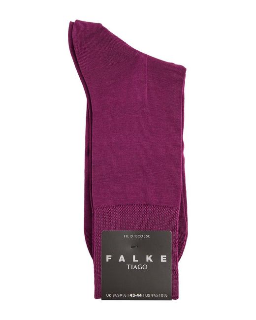 Falke Purple Tiago Stretch-cotton Socks for men