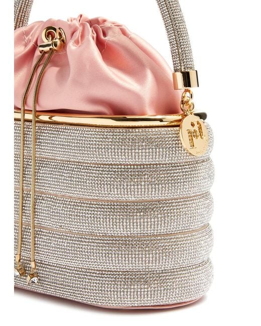 Rosantica Pink Holli Favilla Crystal-embellished Top Handle Bag
