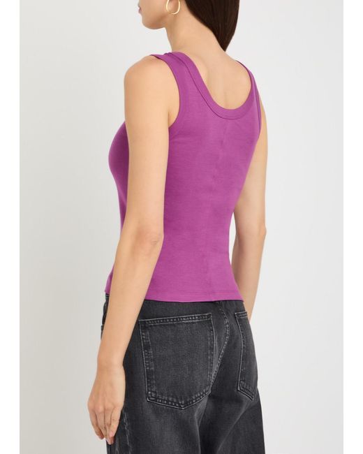 Flore Flore Purple Hillie Cotton Tank