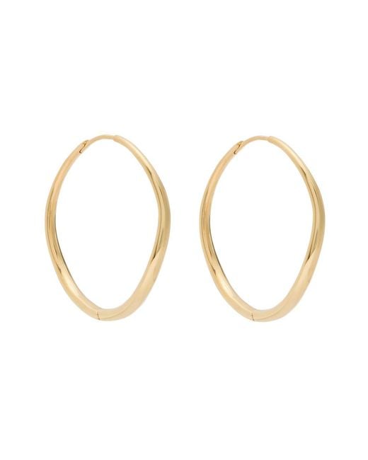 Nina Gordon Metallic Momento Large 14Kt Vermeil Hoop Earrings