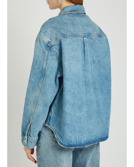 Anine Bing Blue Paxton Shirt