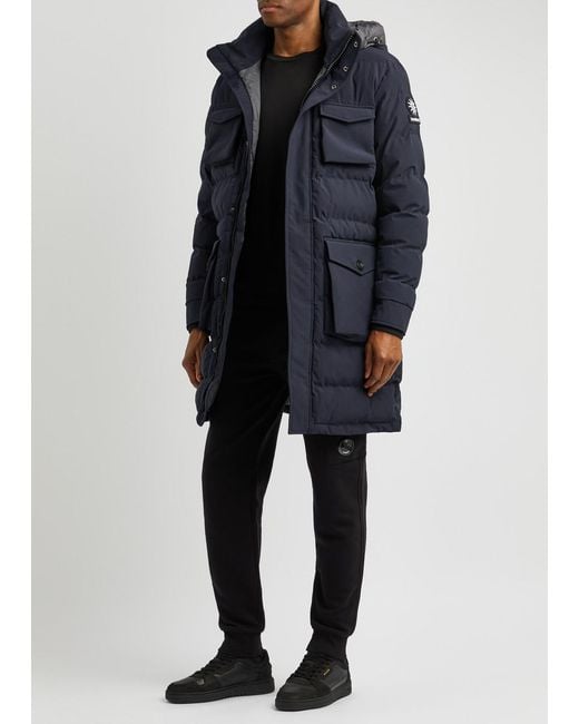 Sandbanks Blue Branksome Quilted Shell Coat for men