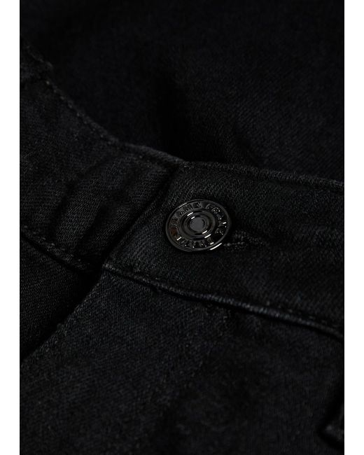 FRAME Black The Reboot Crop Boot-Leg Jeans