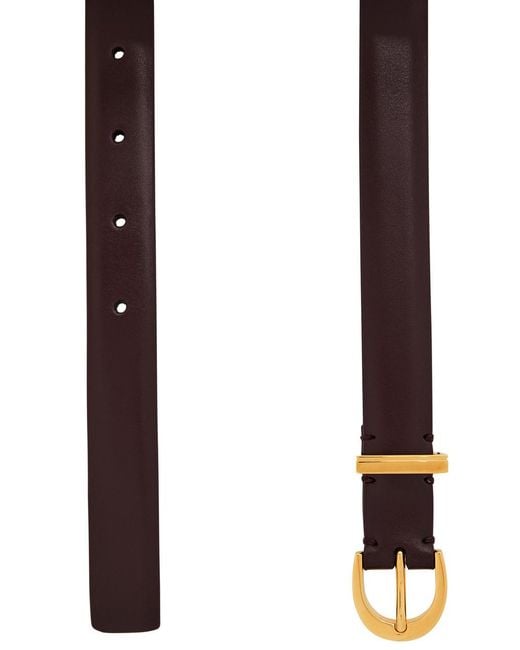 Khaite Red Luna Leather Belt