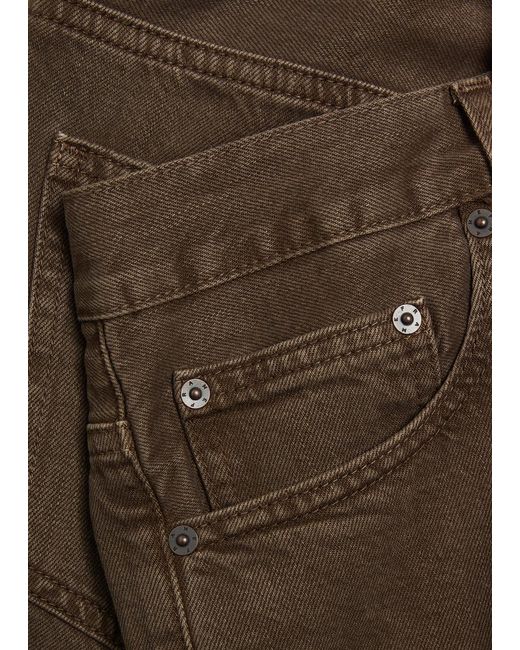 FRAME Brown Relaxed Straight-Leg Denim Jeans for men