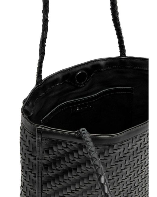 Bembien Black Le Tote Woven Leather Tote