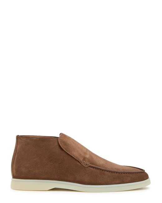 Aurélien Brown City Suede Loafers for men