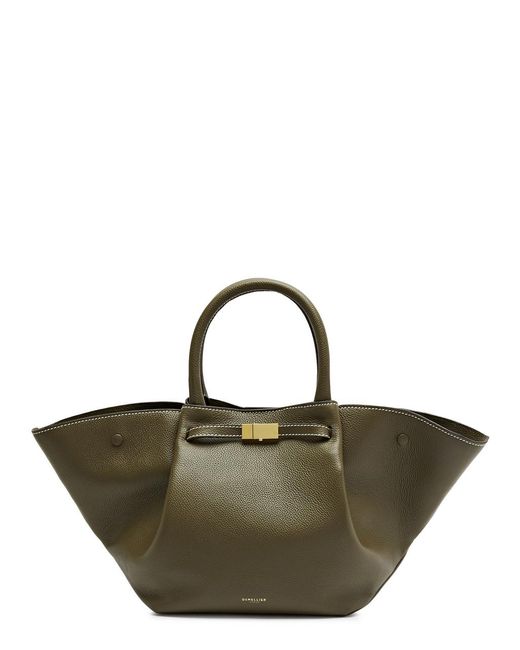 DeMellier London Green The Midi New York Leather Tote