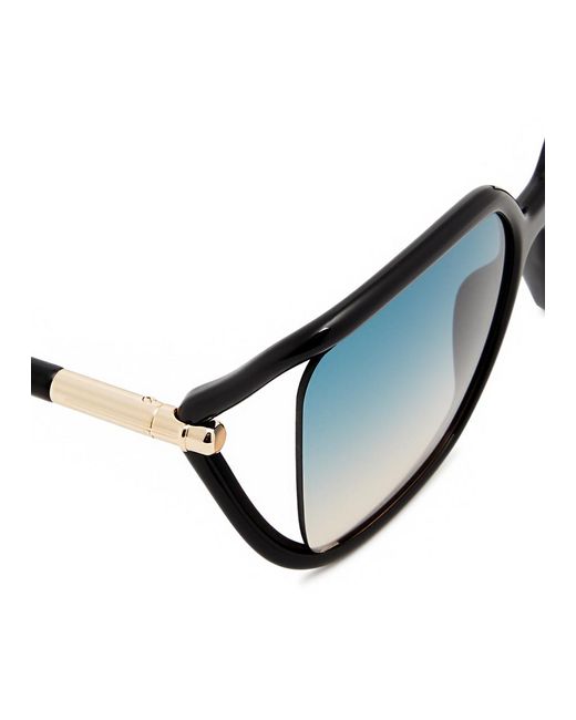 Tom Ford Blue Solange-02 Oversized Square-frame Sunglasses