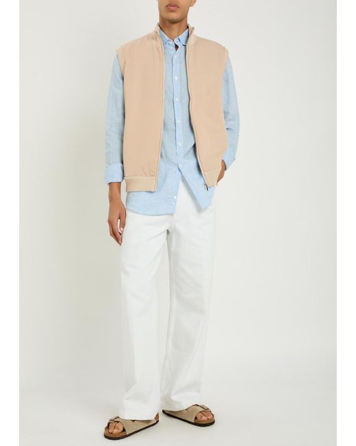 Raith Natural Davi Hybrid Panelled Stretch-Knit Gilet for men
