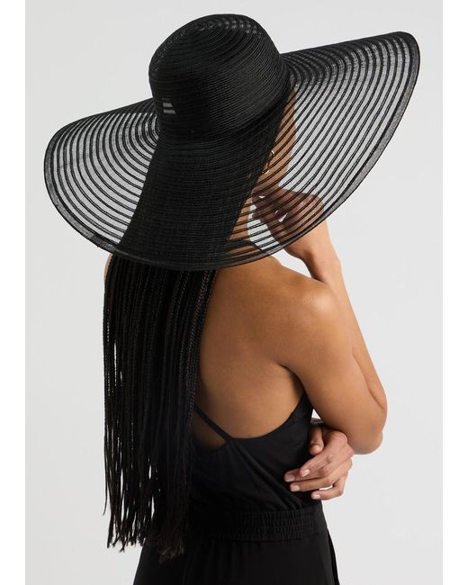 Eugenia Kim Black Sunny Mesh Hat