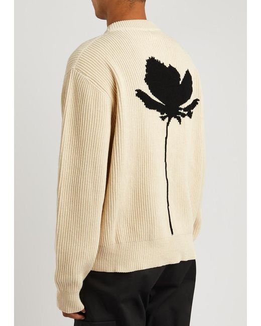 OAMC Natural Flower Knitted Jumper for men