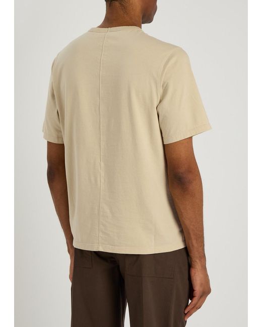 Rick Owens Natural Brad Cotton T-Shirt for men