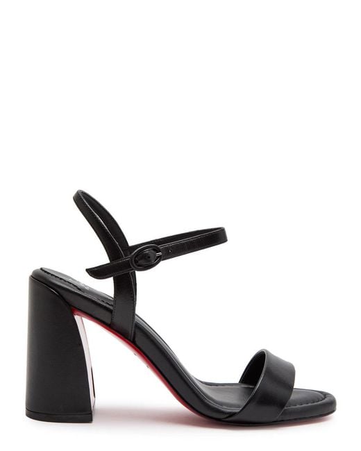 Christian Louboutin Black Jane 85 Leather Sandals