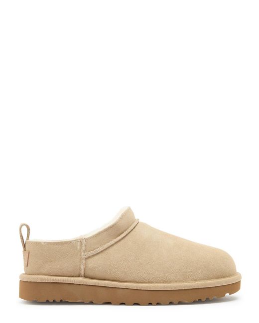 Ugg Natural Classic Micro Suede Ankle Boots