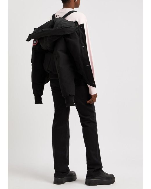 Canada Goose Black Chilliwack Hooded Shell Bomber Jacket