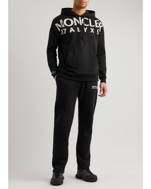 Moncler Genius Black 6 1017 Alyx 9sm Logo Hooded Jersey Sweatshirt for men