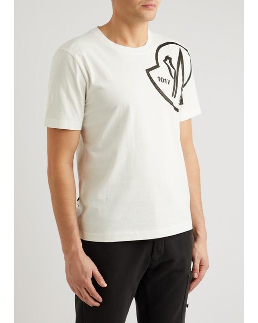 Moncler Genius White 6 1017 Alyx 9sm Logo Cotton T-shirt for men