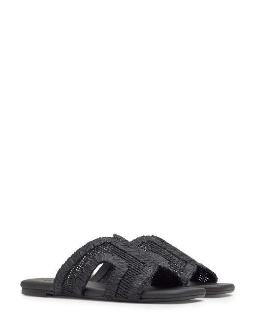 Castaner Black Philipa Raffia Sandals