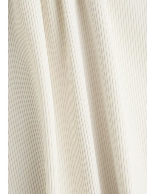 Spanx White Suit Yourself Ribbed Stretch-Jersey Bodysuit