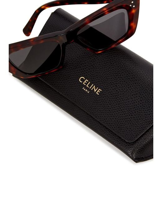 Céline Brown Cat-Eye Sunglasses Designer-Stamped Arms, 100% Uv Protection