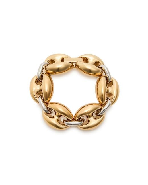 Rabanne Metallic Two-Tone Bracelet