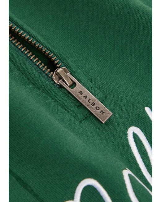 Malbon Green Ridge Logo Hooded Stretch-Shell Anorak Jacket for men