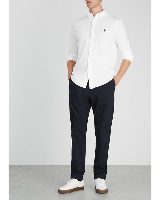 Polo Ralph Lauren White Piqué Cotton Shirt for men