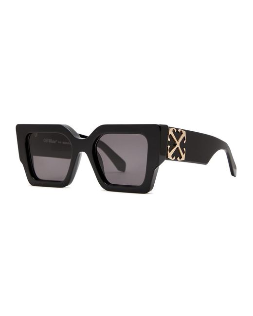 Off-White c/o Virgil Abloh Black Catalina Oversized Square-frame Sunglasses