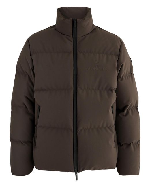 Moncler Black Misonet Quilted Shell Coat for men