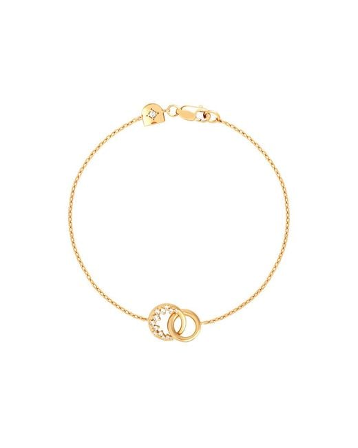 Astrid & Miyu Metallic Spiral Crystal Pendant 18K-Plated Bracelet