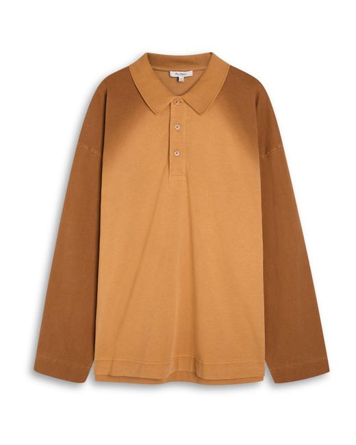 J.W. Anderson Brown Cotton Rugby Shirt for men