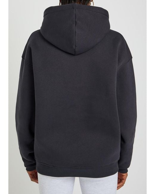 Tala Blue Logo-Embroidered Hooded Cotton-Blend Sweatshirt