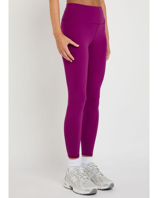 vuori Purple All The Feels Stretch-Jersey Leggings
