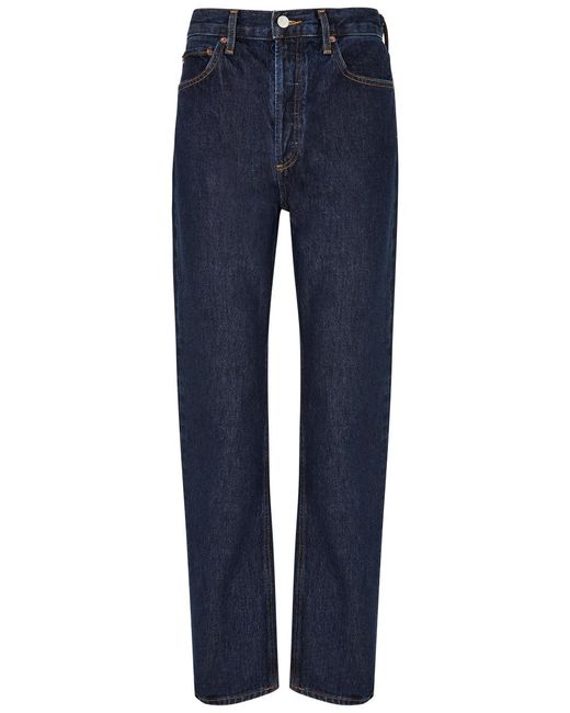 Agolde Blue 90's Pinch Waist Straight-leg Jeans