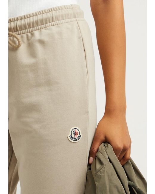 Moncler Natural Logo Cotton Sweatpants