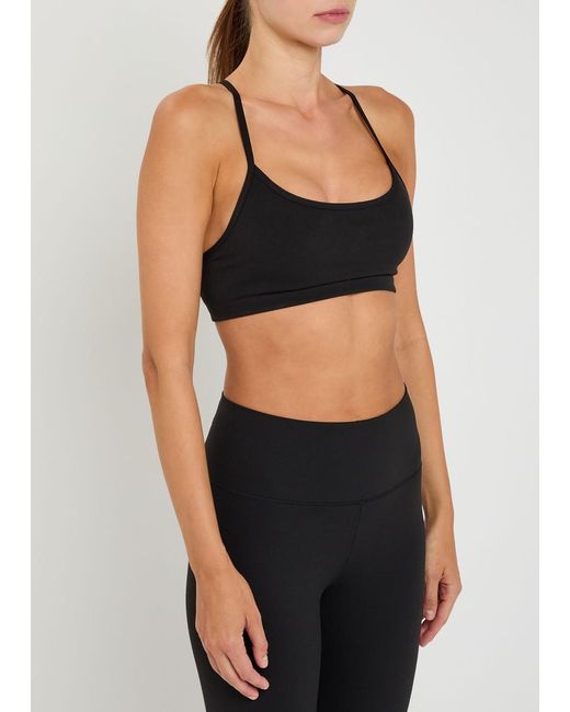 vuori Black All The Feels Soft-Cup Bra