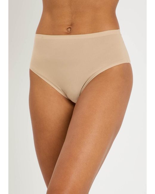 Chantelle White Soft Stretch High-Leg Briefs