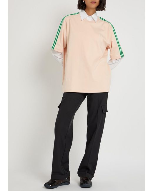 Wales Bonner Blue Adidas X Embellished Stretch-Twill Trousers