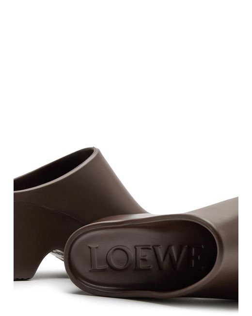 Loewe Brown Foam 90 Rubber Clogs
