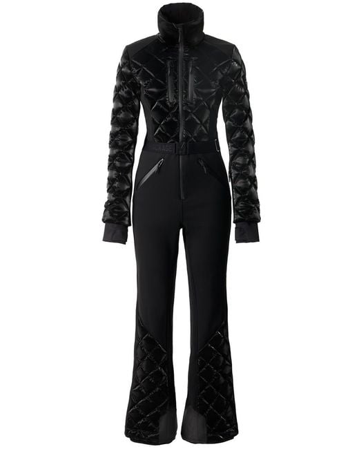 Mackage Black Inga Quilted Bonded Fleece Ski Suit