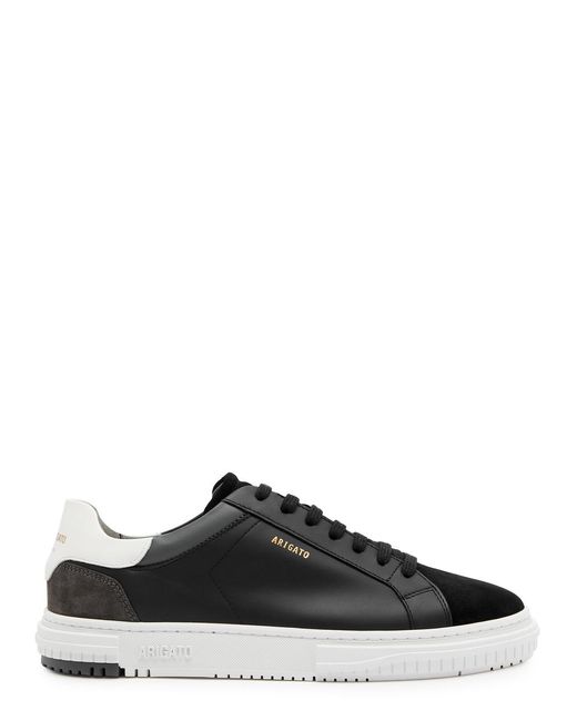 Axel Arigato Black Atlas Contrast-panel Leather And Suede Low-top Trainers for men